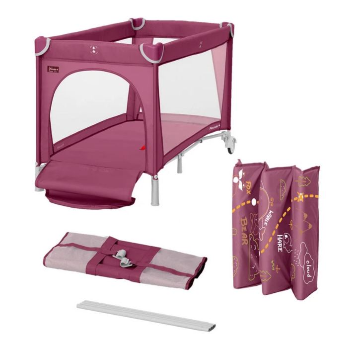 Дитячий манеж CARRELLO Piccolo рожевий