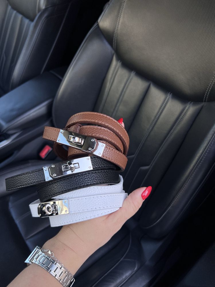 Пояс  ремінь hermes кожа