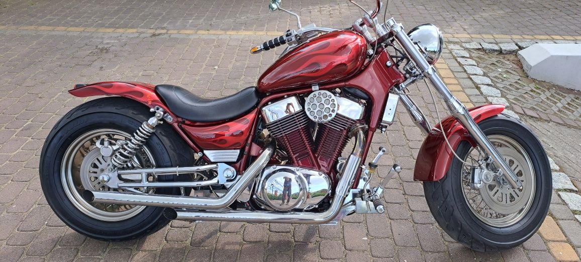 SUZUKI intruder 1400 jedyny taki Custom Bobber szerokie Koła aerograf