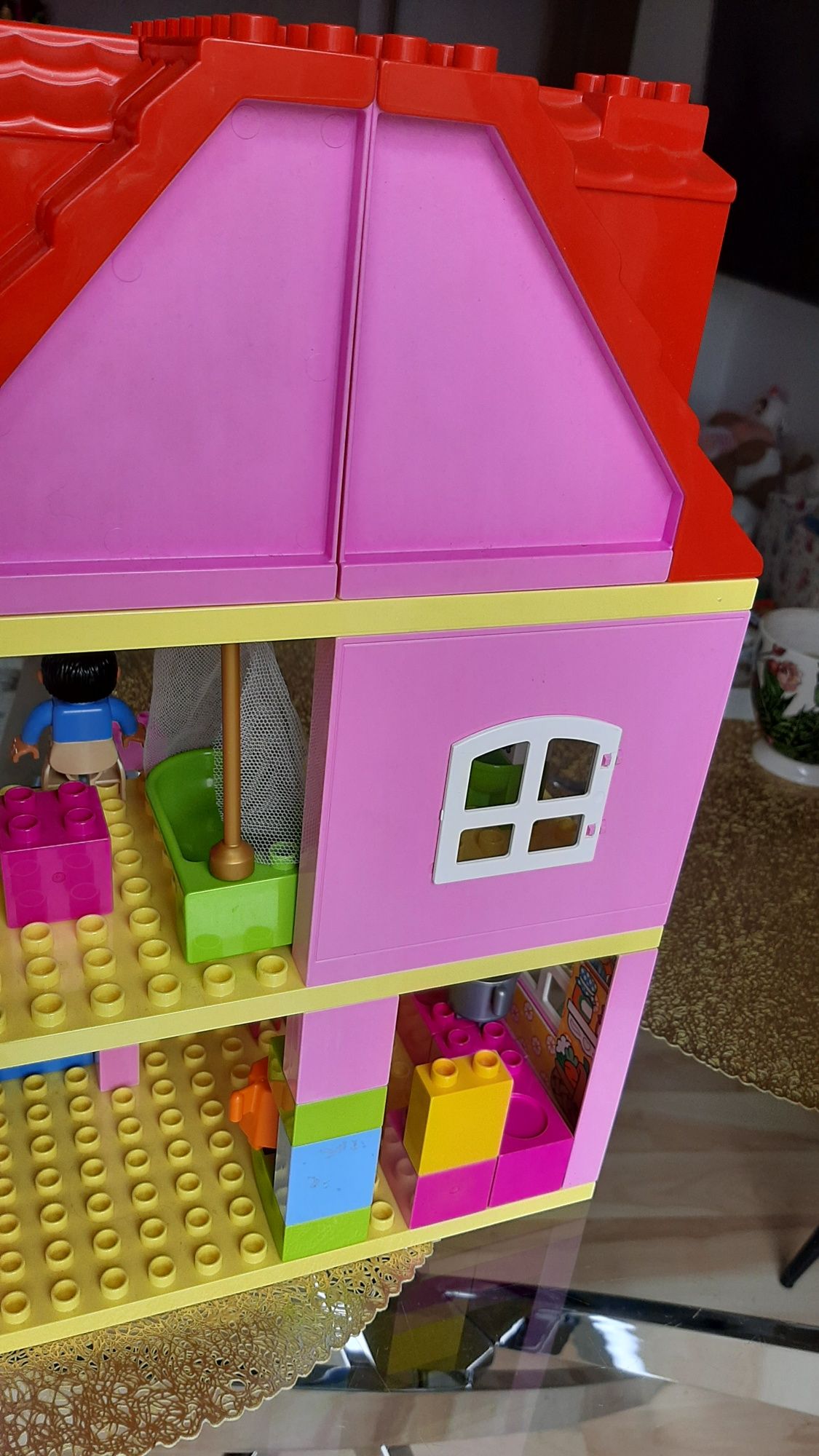 100% kompletny +gratis domek dom 10505 karton lego duplo