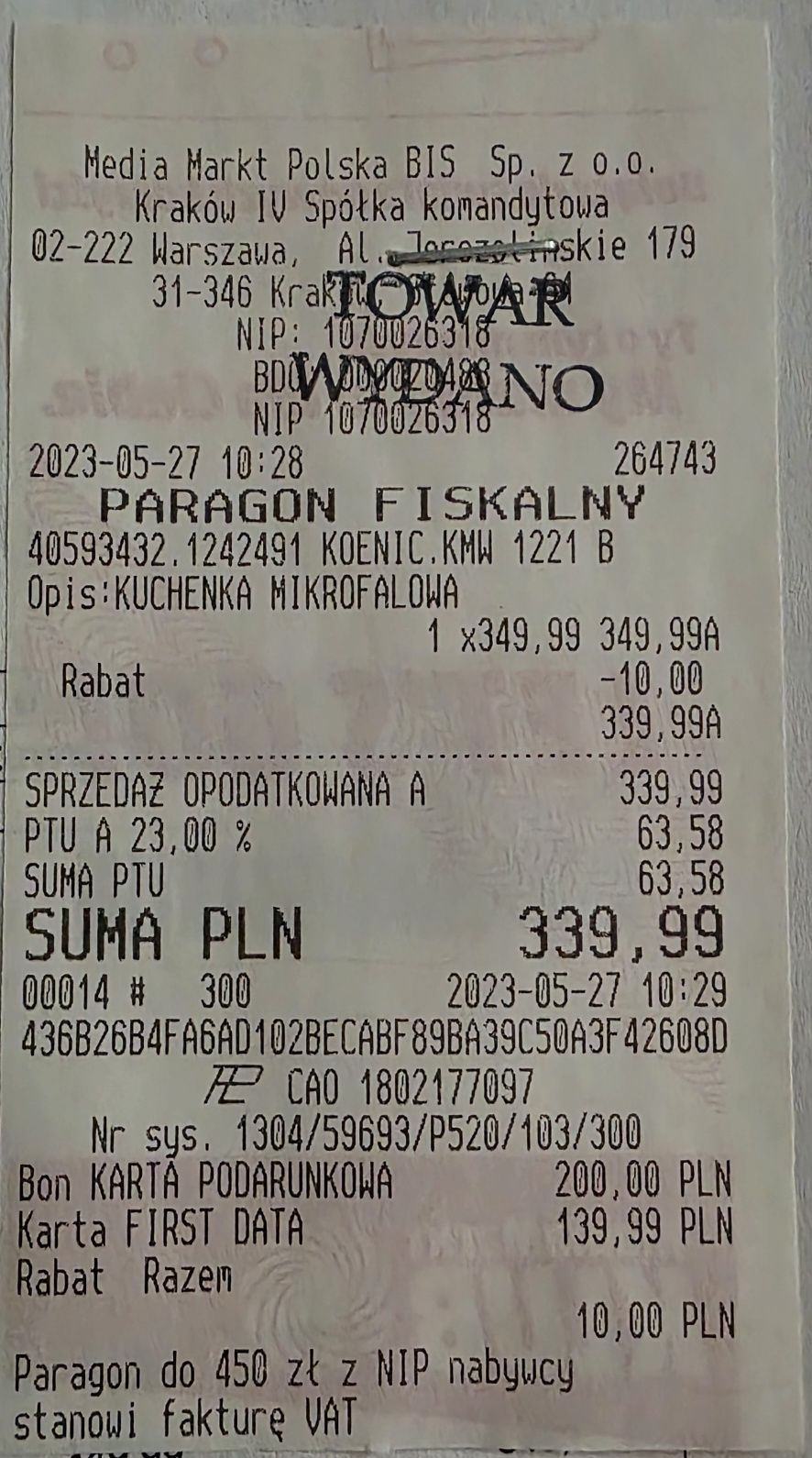 Kuchenka mikrofalowa KOENIC KMW 1221 B