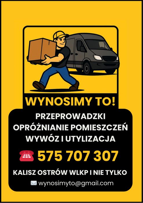 Kalisz | Ostrów Przeprowadzki Wywóz Mebli Opróżnianie mieszkań piwnic