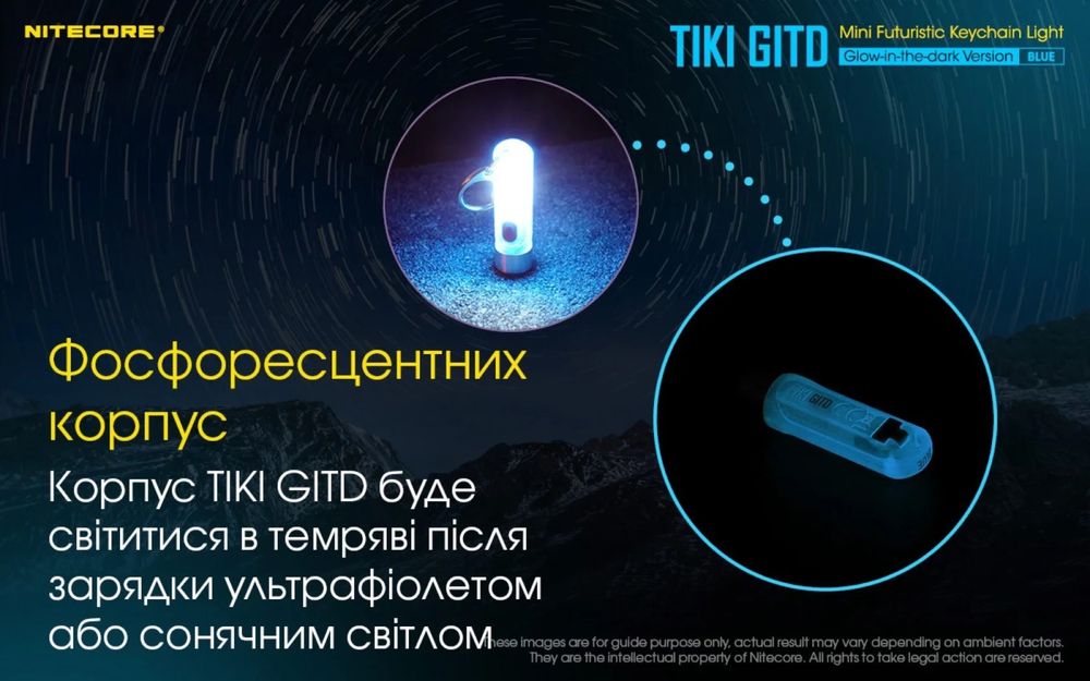 Фонарик nitecore TIKI GITD