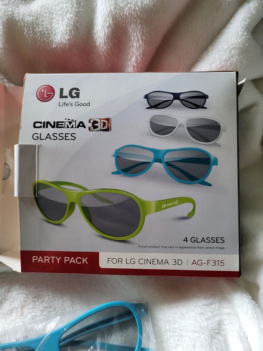 Okulary 3D zestaw 4 sztuk