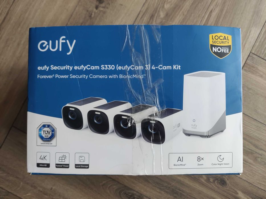 Zestaw Kamert IP Eufy Eufycam 3 S330 4K, W Zestawie Z 4 Kamerami