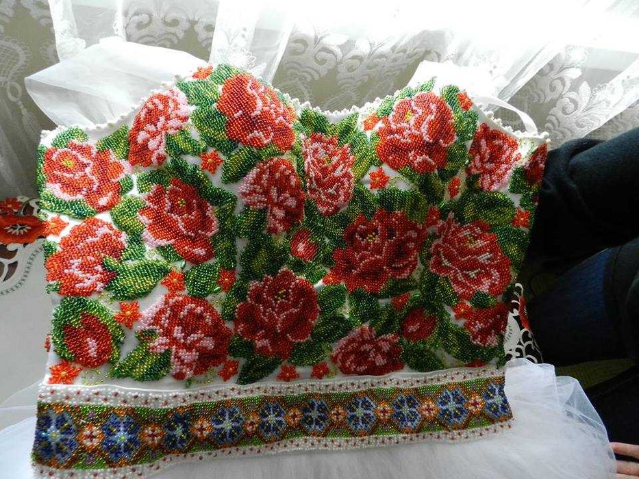 Продам плаття, етностиль, вишите бісером, весільне