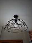 Nowoczesna lampa wisząca Wireframe czarna (E27) – INSPIRE