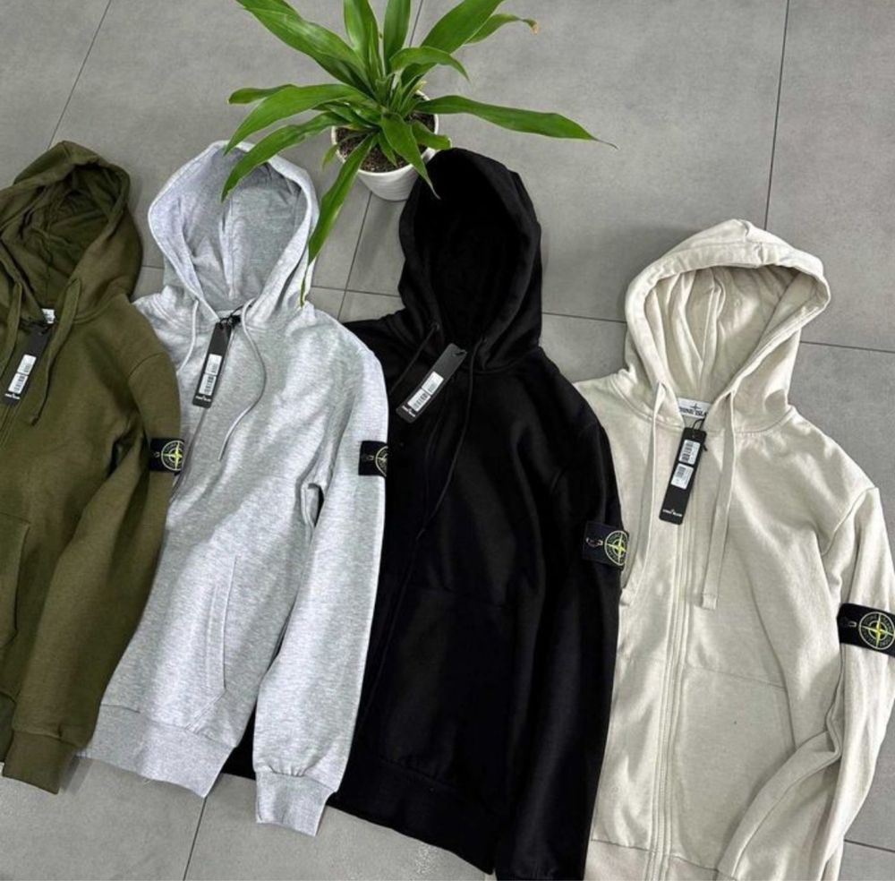 БЕЗ ПРЕДОПЛАТИ | Олімпійка Зіп Худі STONE Island Хакі