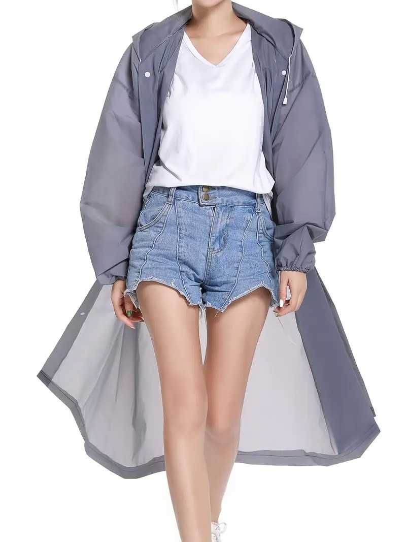 Capa de chuva para mulheres , capa de chuva leve portáti -novo