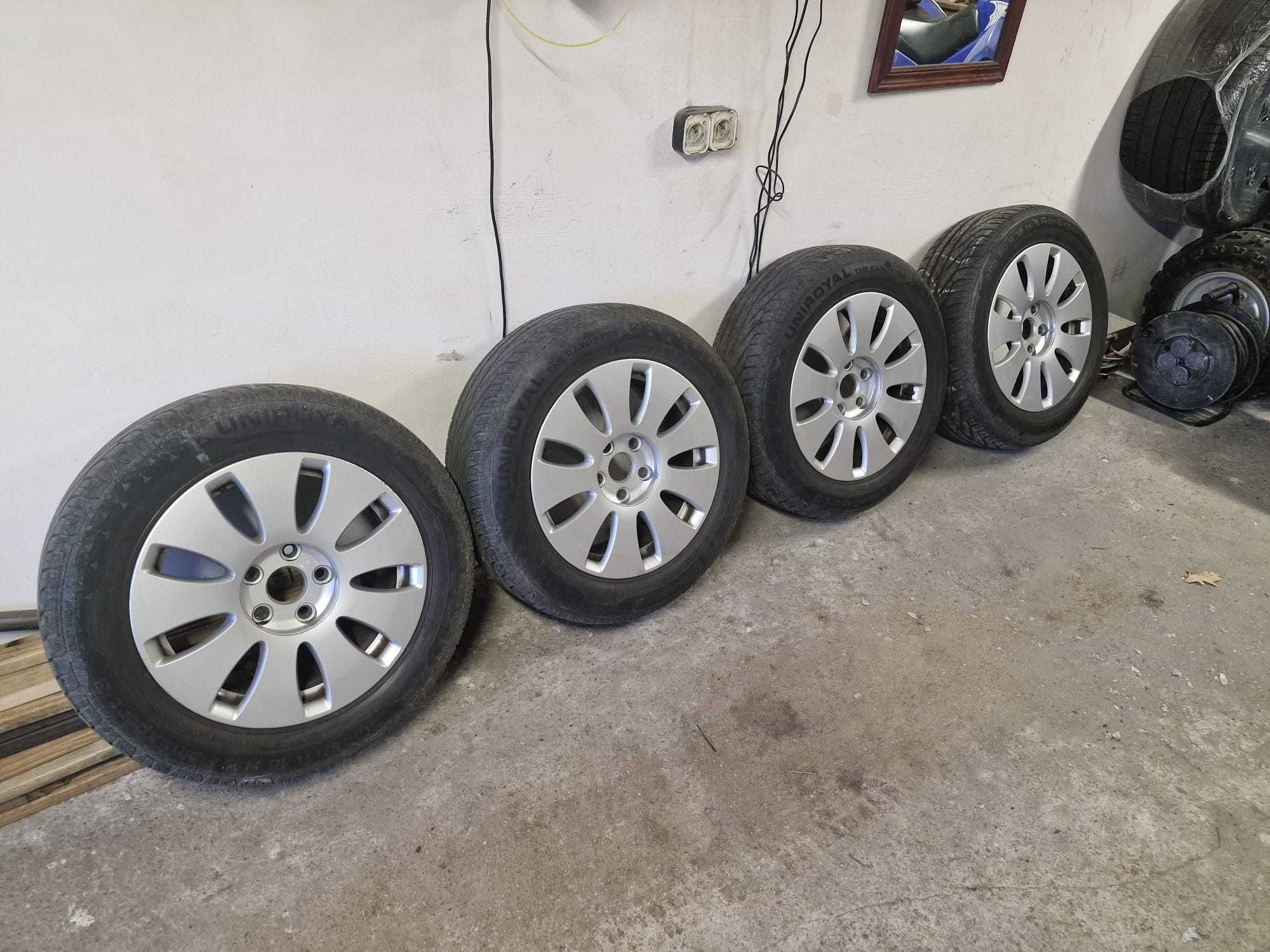 Felgi Audi OE 205/60 r16 5x112 opony Uniroyal