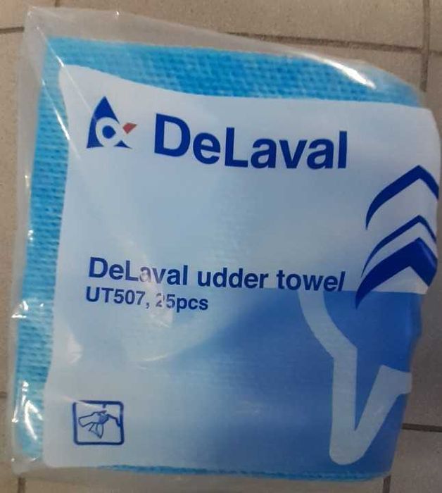 Ściereczka do wymion DeLaval niebieska 25 sztuk