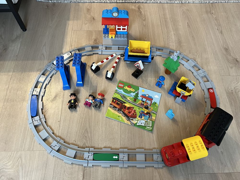 Lego Duplo 10874 pociąg parowy kolejka tory aplikacja gratisy