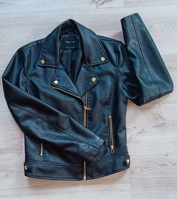 Kurtka katana ala skóra czarna rozm S 36