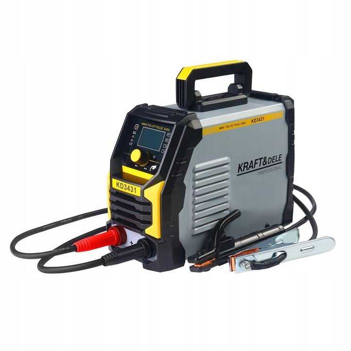 Spawarka inwertorowa 340A MMA, TIG LIFT, PULSE + kable Kraft&Dele