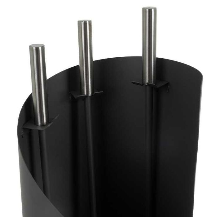 Zestaw Przybory Kominkowe Stojak Akcesoria do Kominka Pieca Loft