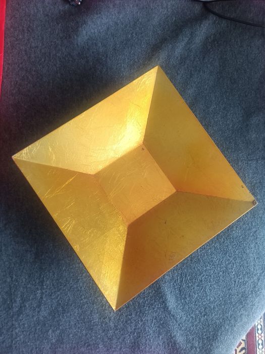 Taça centro de mesa dourada