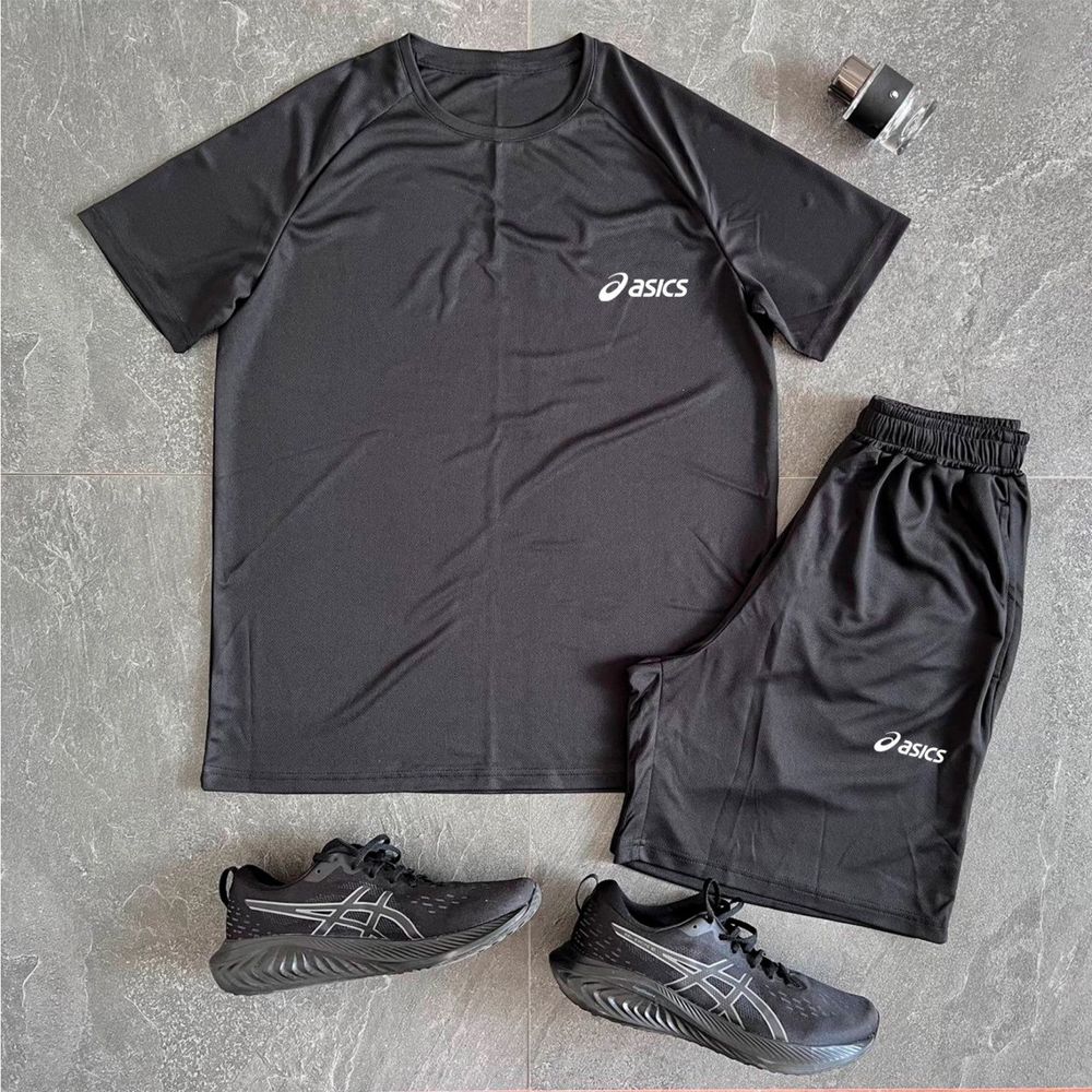 Чоловічий костюм asics шорти + футболка