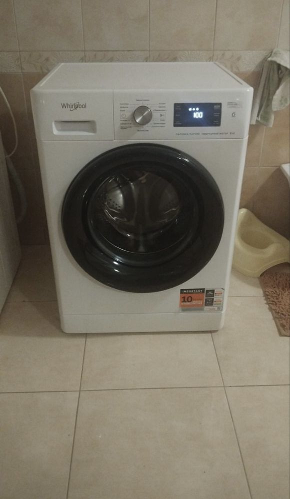 Пральна машина Whirlpool FFB 8248 BV UA З ФУНКЦІЄЮ ОСВІЖИТИ ПАРОЮ.