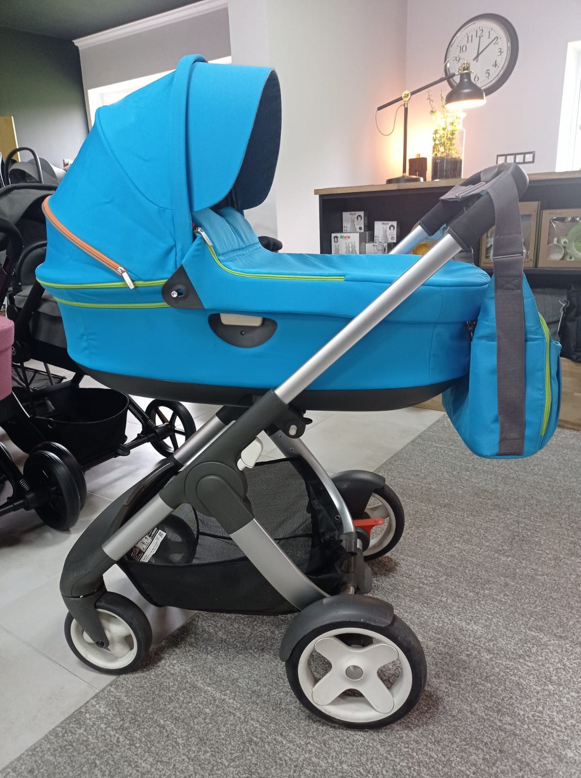 Stokke Crusi Trailz Urban Blue zestaw 2w1 w świetnym stanie!