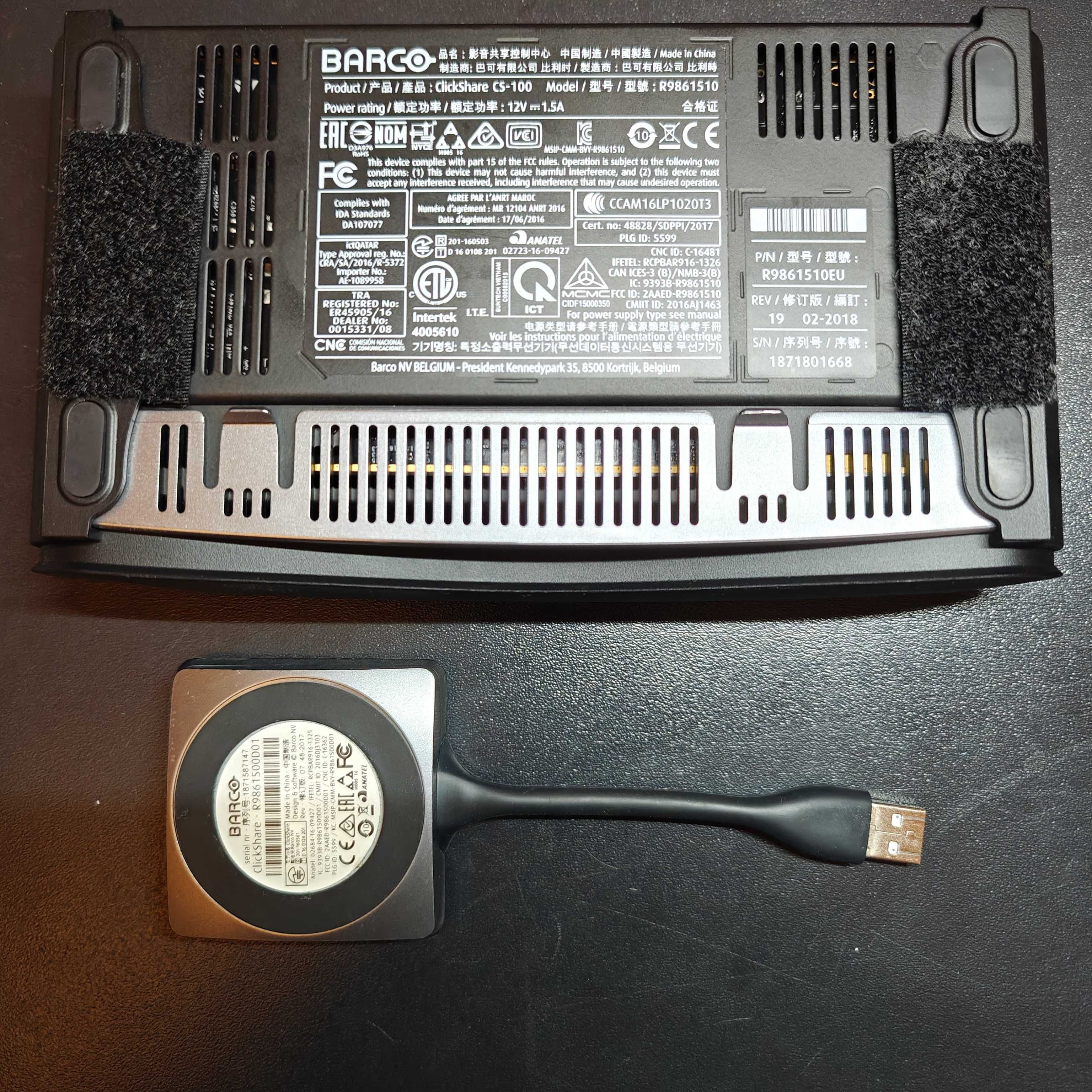 System prezentacji bezprzewodowej Barco ClickShare CS-100 + Button