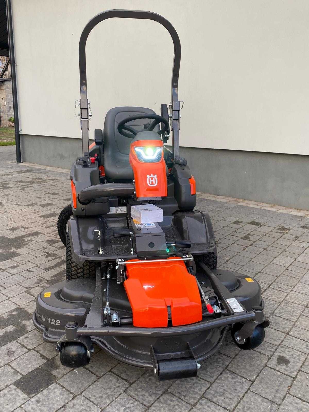 NOWY Rider traktorek kosiarka Husqvarna P 524X EFI z kosiskiem 137cm