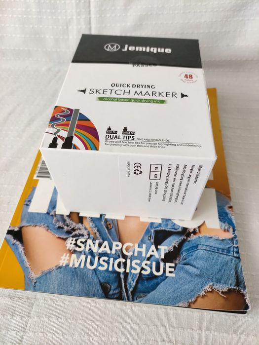 Jemique 48 kolorów markery artystyczne, dla artystów ASP rysunek