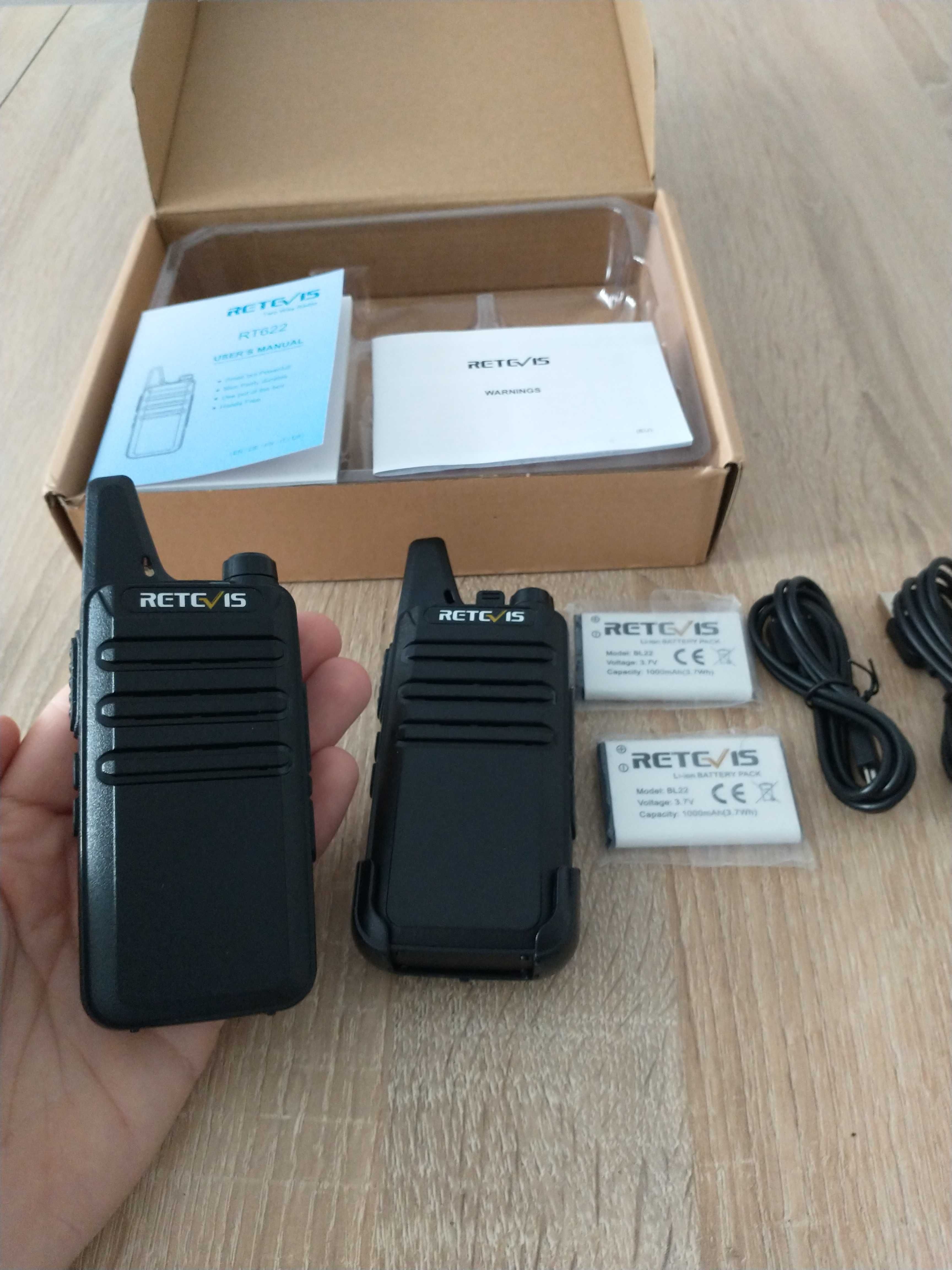 RETEVIS RT 622. Dwie sztuki Mini Walkie Talkie PMR