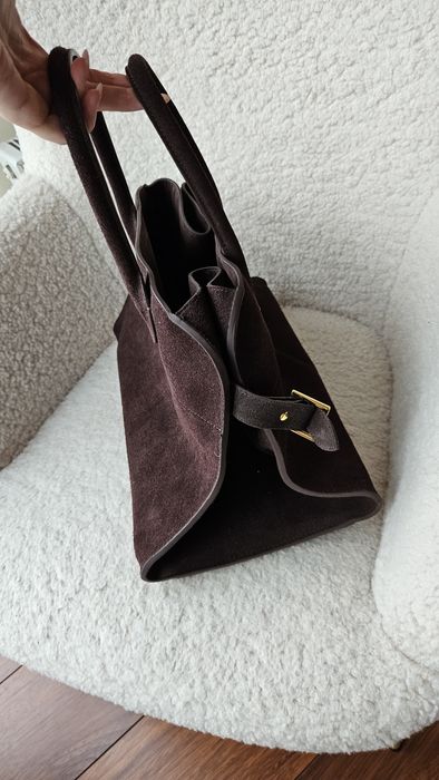 Замшева сумка в стилі The Row