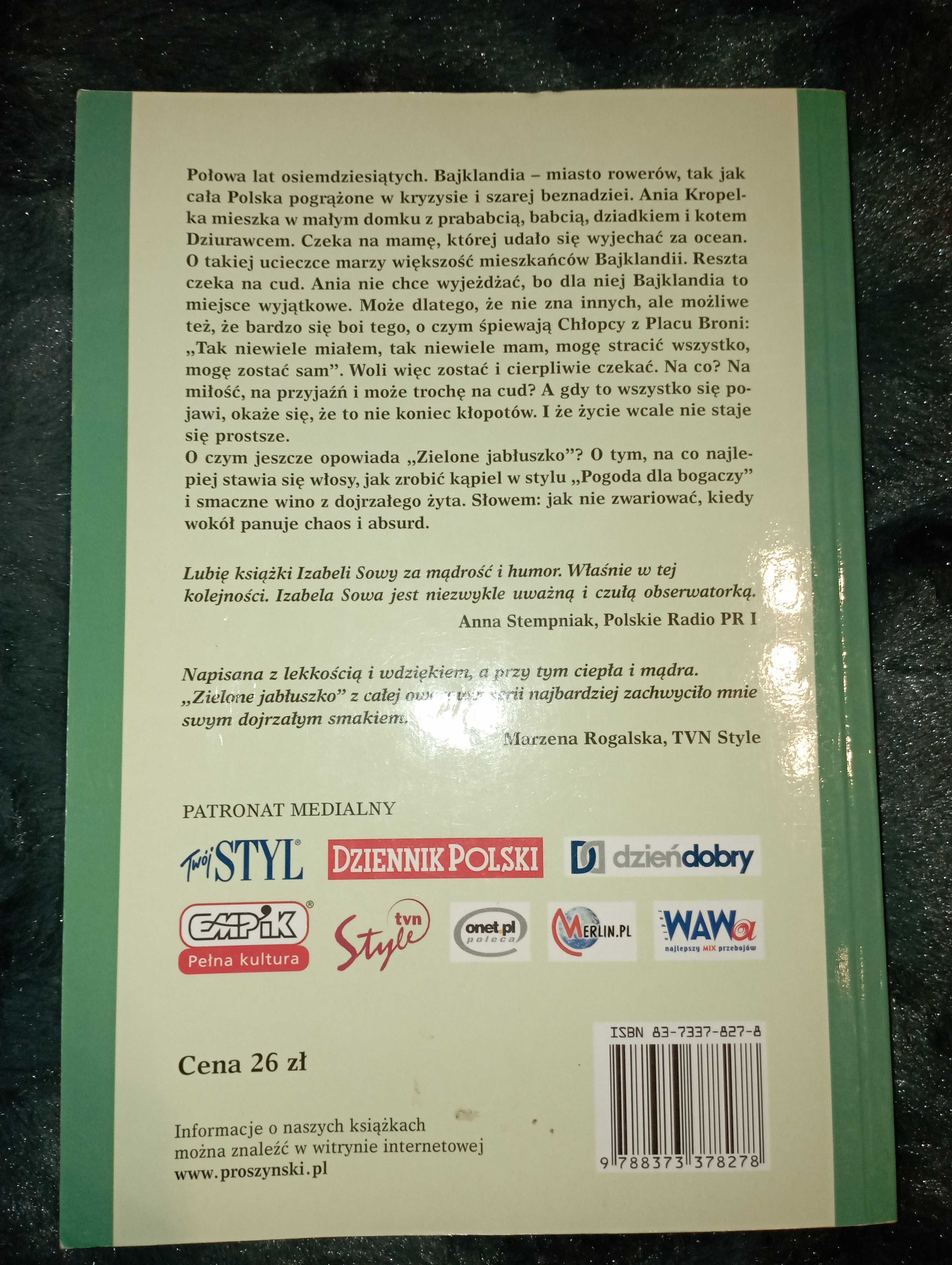 Książka "Zielone jabłuszko" Izabela Sowa