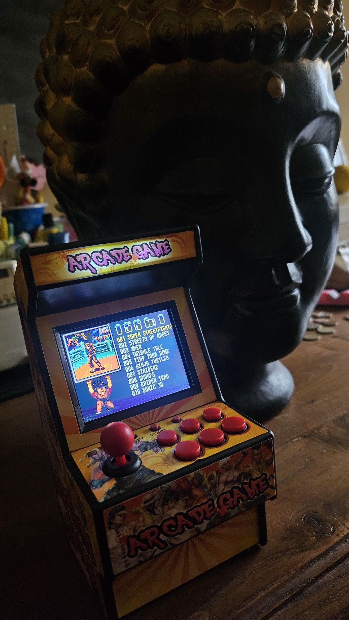Arcade Retro mini 2,8 ecrã cores com 156 jogos Sega, bateria recarreg