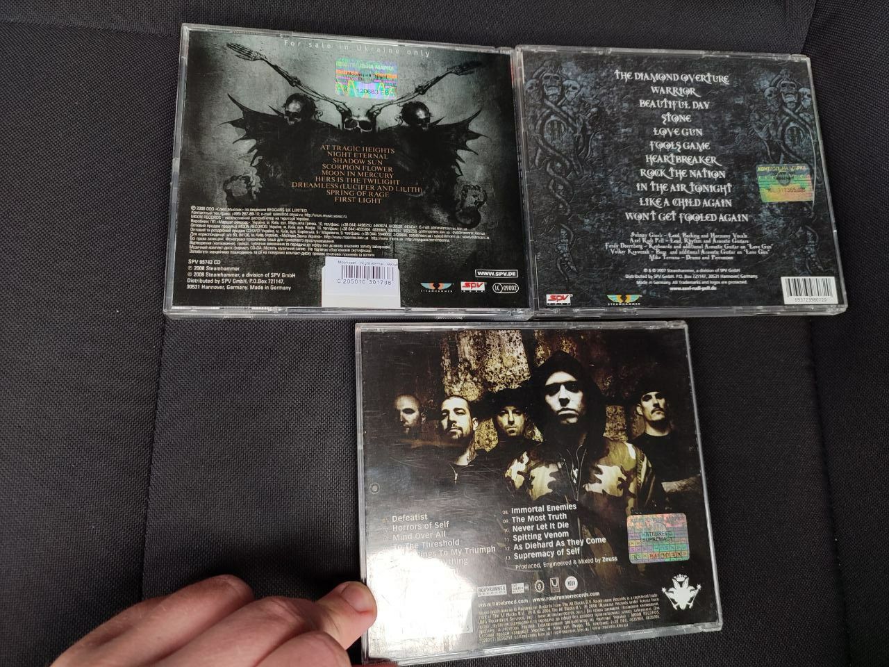 Audio CD Hatebreed, Axel Rudi Pell лицензия буклеты