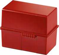 HAN Pudełko na fiszki na 400 fiszek 976-71 DIN A6 Czerwone