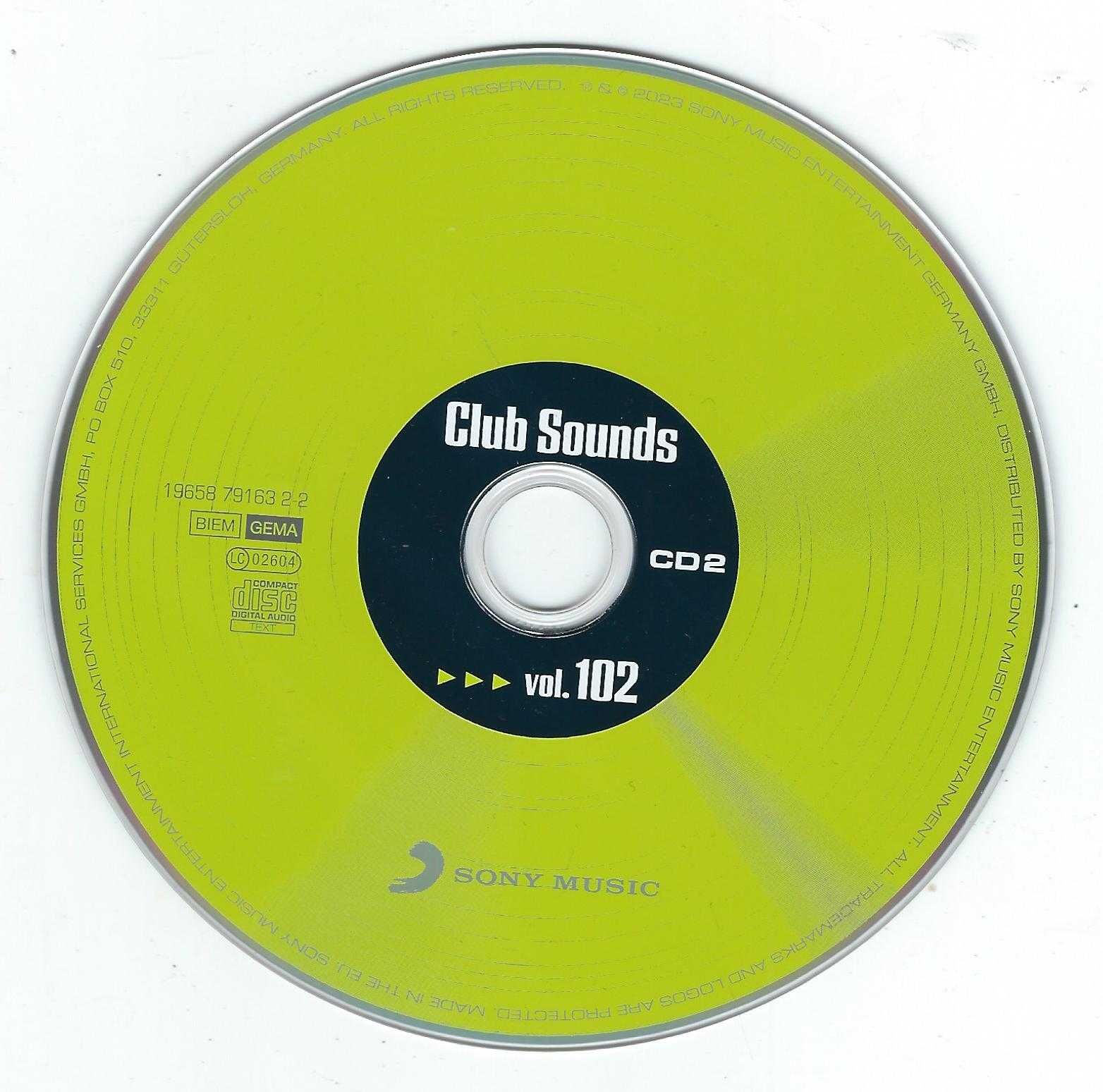 3 CD - Club Sounds Vol. 102 (2023) (Sony Music) (Digipak)