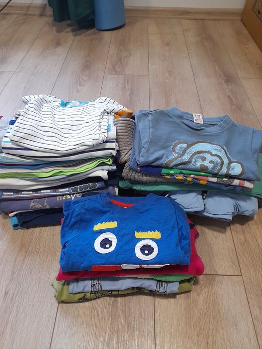 Paka 55 szt. ubranek r. 80. Chlopak