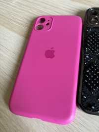 Etui case glamour różowe czarne IPhone 11 5 sztuk