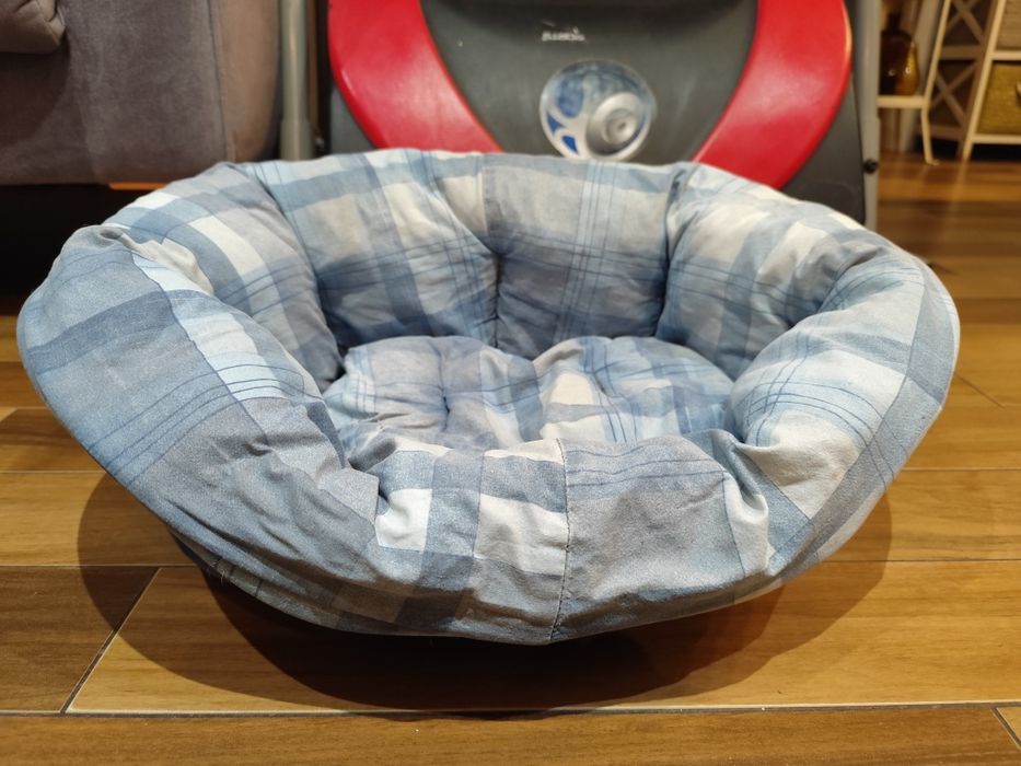 Plastikowe legowisko dla małego psa + przytulny wkład