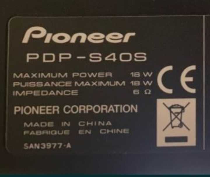 Плазмовий Телевізор Pioneer PDP-5080XD black 50ʼʼ HD+саундбар PDP-S40S