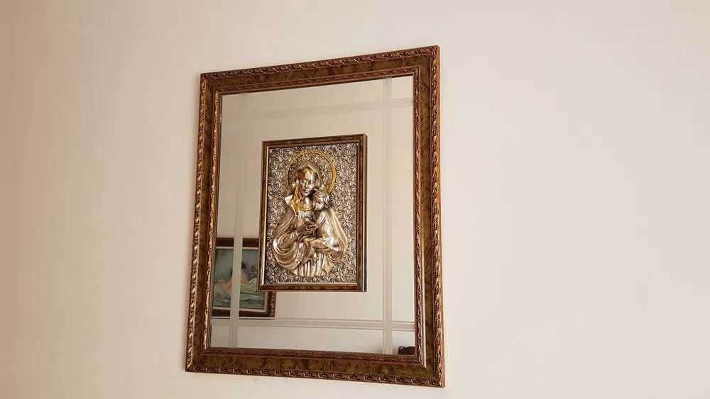 Quadro/Espelho em PRATA ARG 925