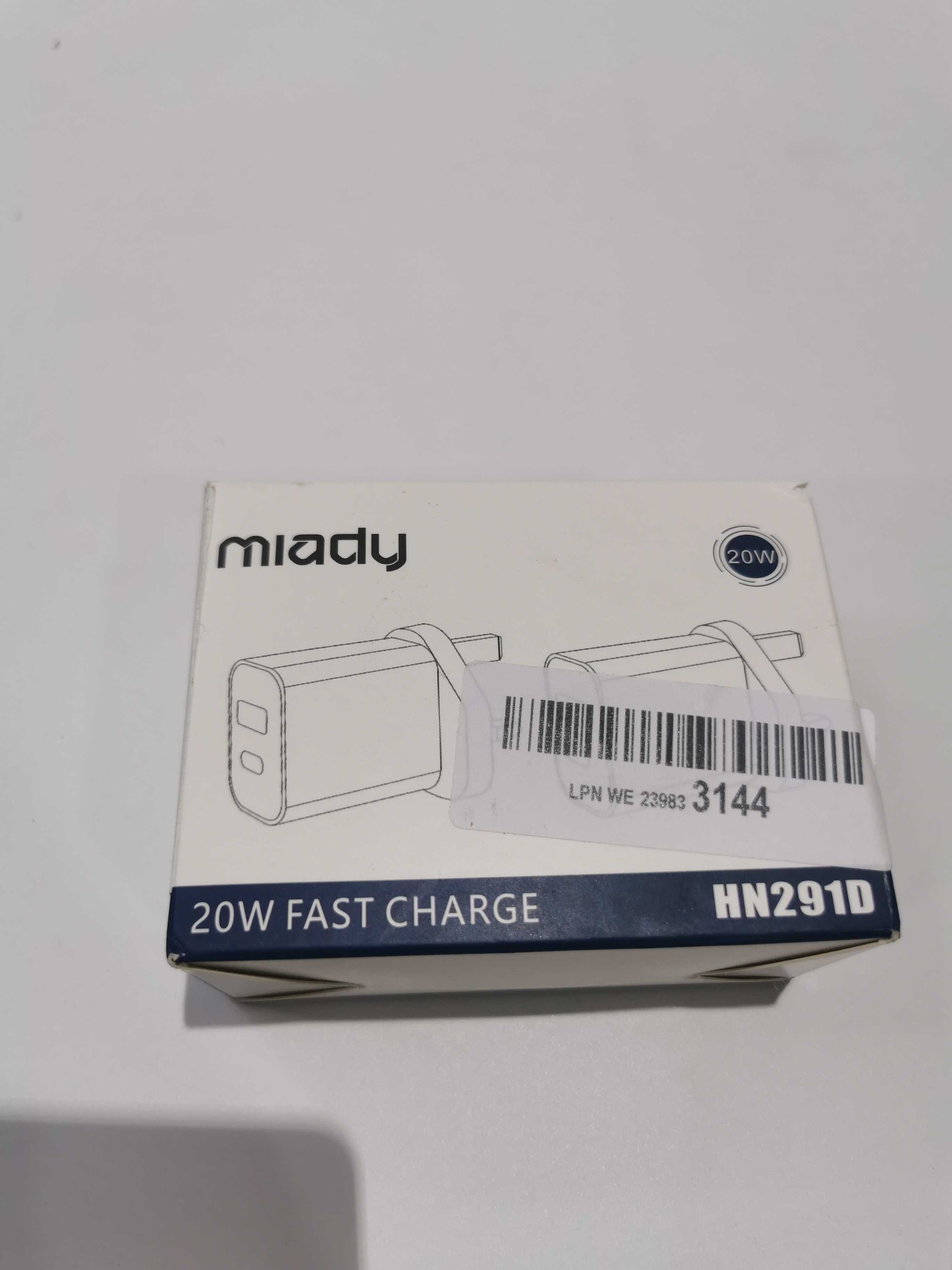 2x ładowarka Miady 20 W USB C Plug Fast Charge, typ C i  USB