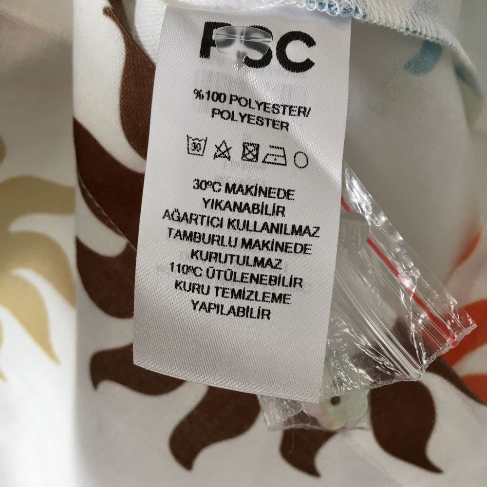 Camisa PSC estampado sois. NOVA com etiqueta.