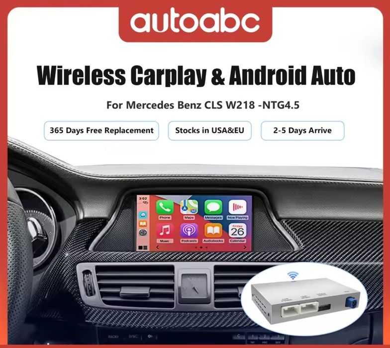 Bezprzewodowy moduł carplay android auto dla Mercedesa