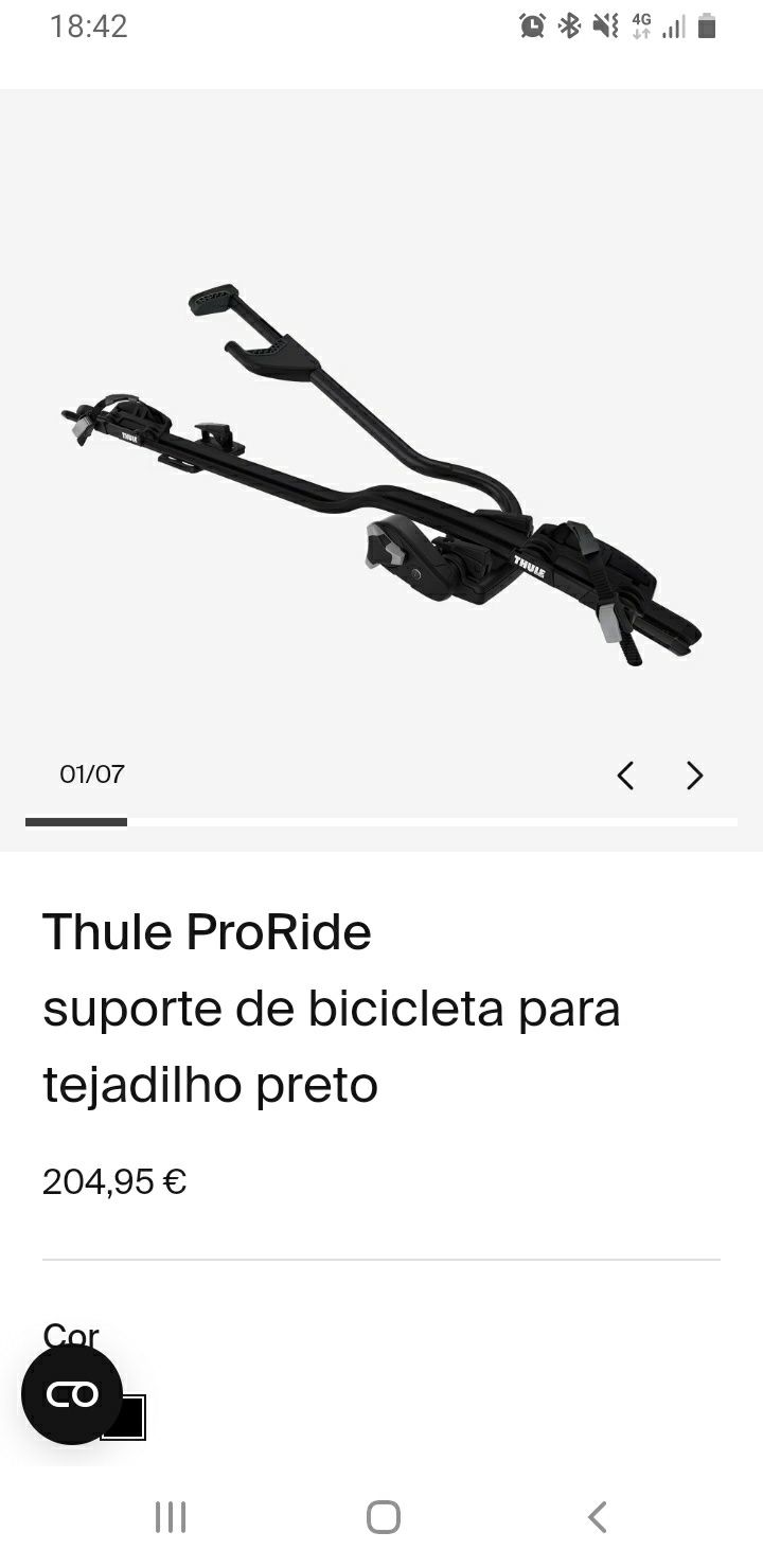 Suporte bicicleta Thule 598 black. Excelente estado.

Tenho muito mais