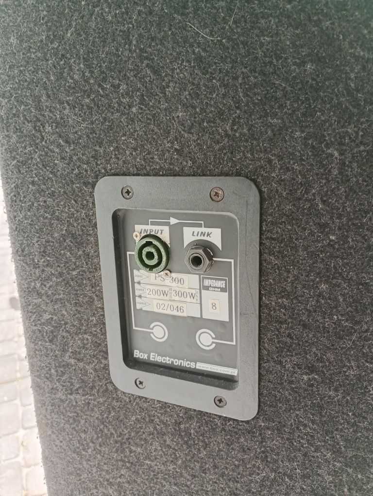 Nagłośnienie powermikser ldm i kolumny box electronics
