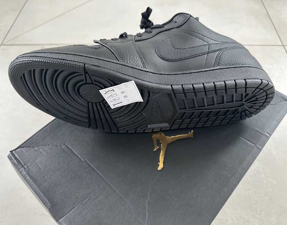 Nowe Air Jordan 1 Low Triple Black   r.49,5
