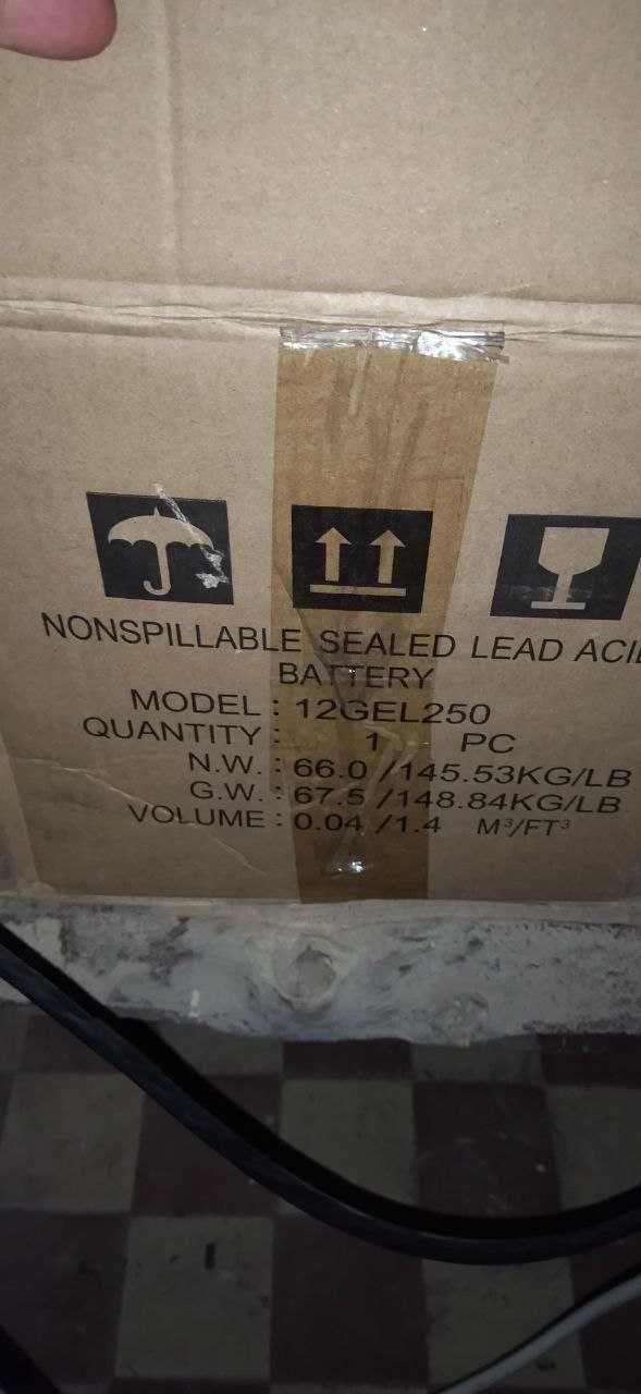 Аккумулятор НОВЫЙ Гелевый ТЯГОВЫЙ CELL 12V 250A привезен из ГЕРМАНИИ