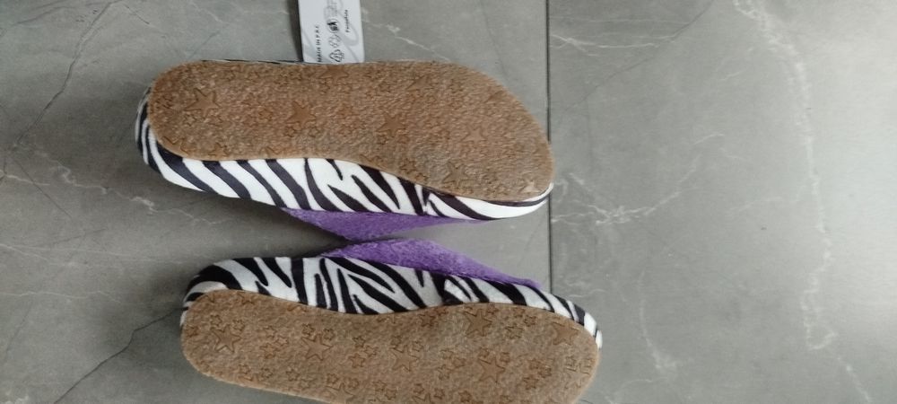 Kapcie damskie domowe 38 fioletowe Nowe