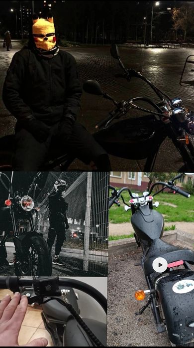 Продам Электро Чоппер  Электромотоцикл 1500w 60h (45 км-35 км)