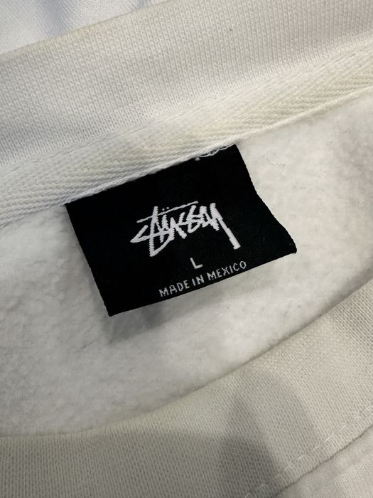 Кофта stussy в білому кольорі