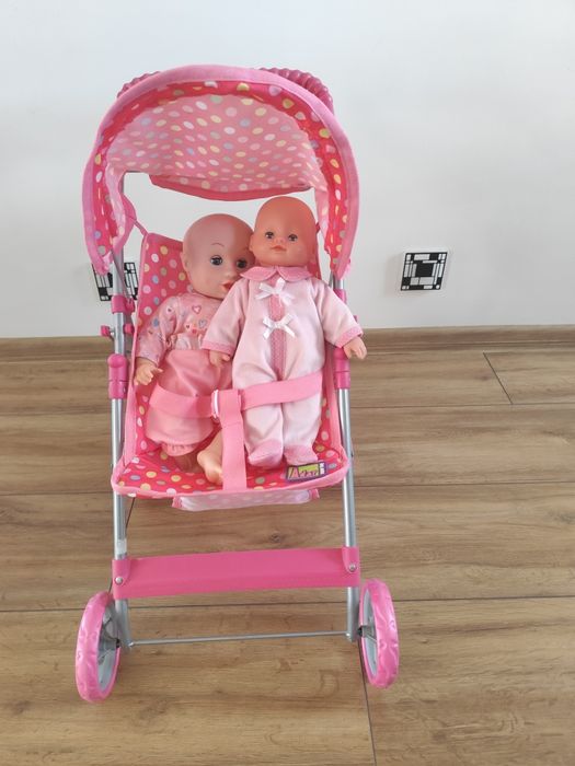 Wózek dla lalek / spacerówka dla lalek + lalki