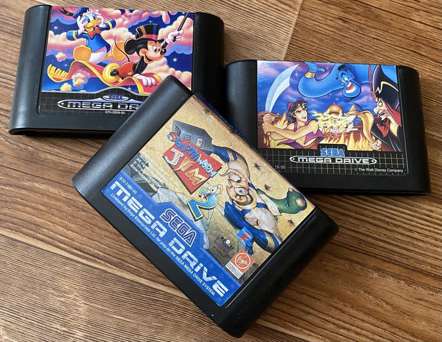 Sega Mega Drive (Genesis): Sonic, Mortal Kombat, Aladdin,Earthworm Jim